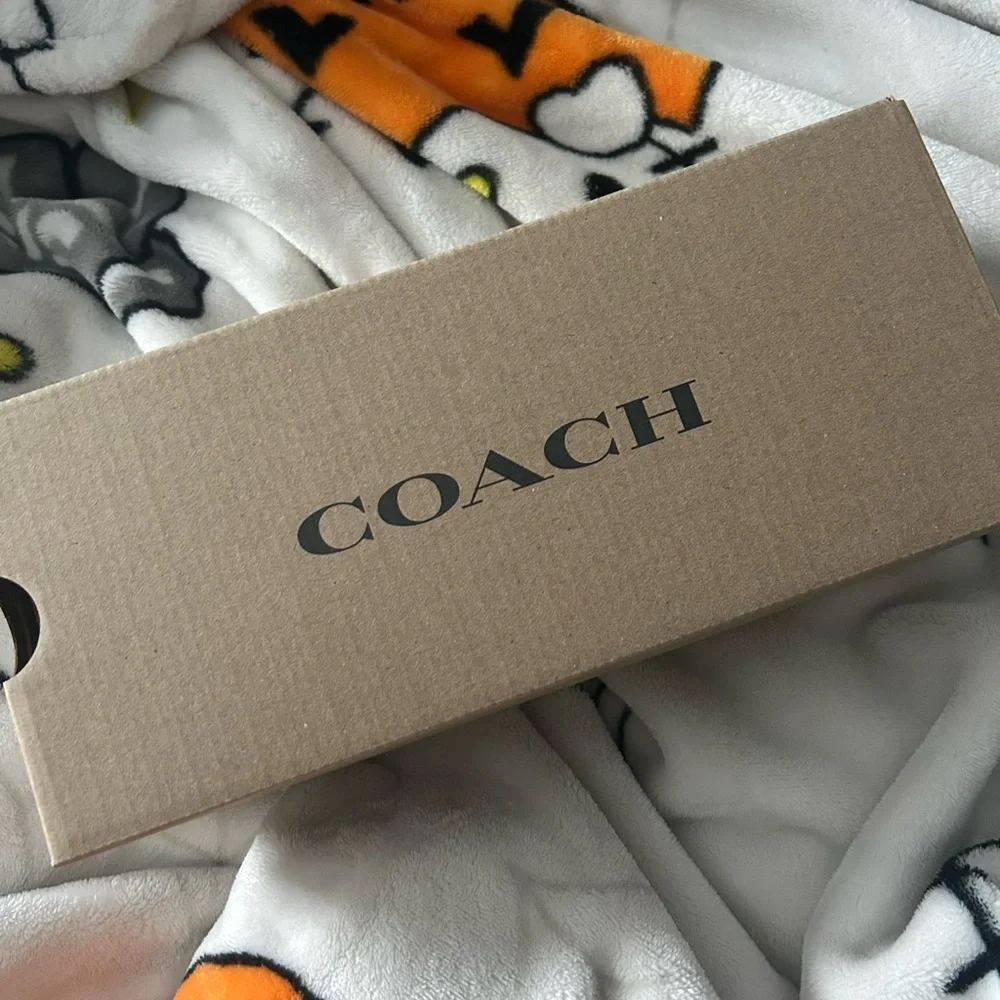 Coach Black Leather Slide Sandals - Picture 4 of 4